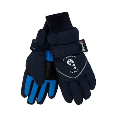 Baker by Ted Baker Boys' blue 'Thinsulate' gloves
